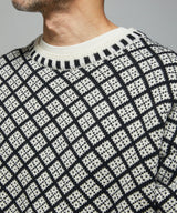 CORAL SANQUHAR SWEATER