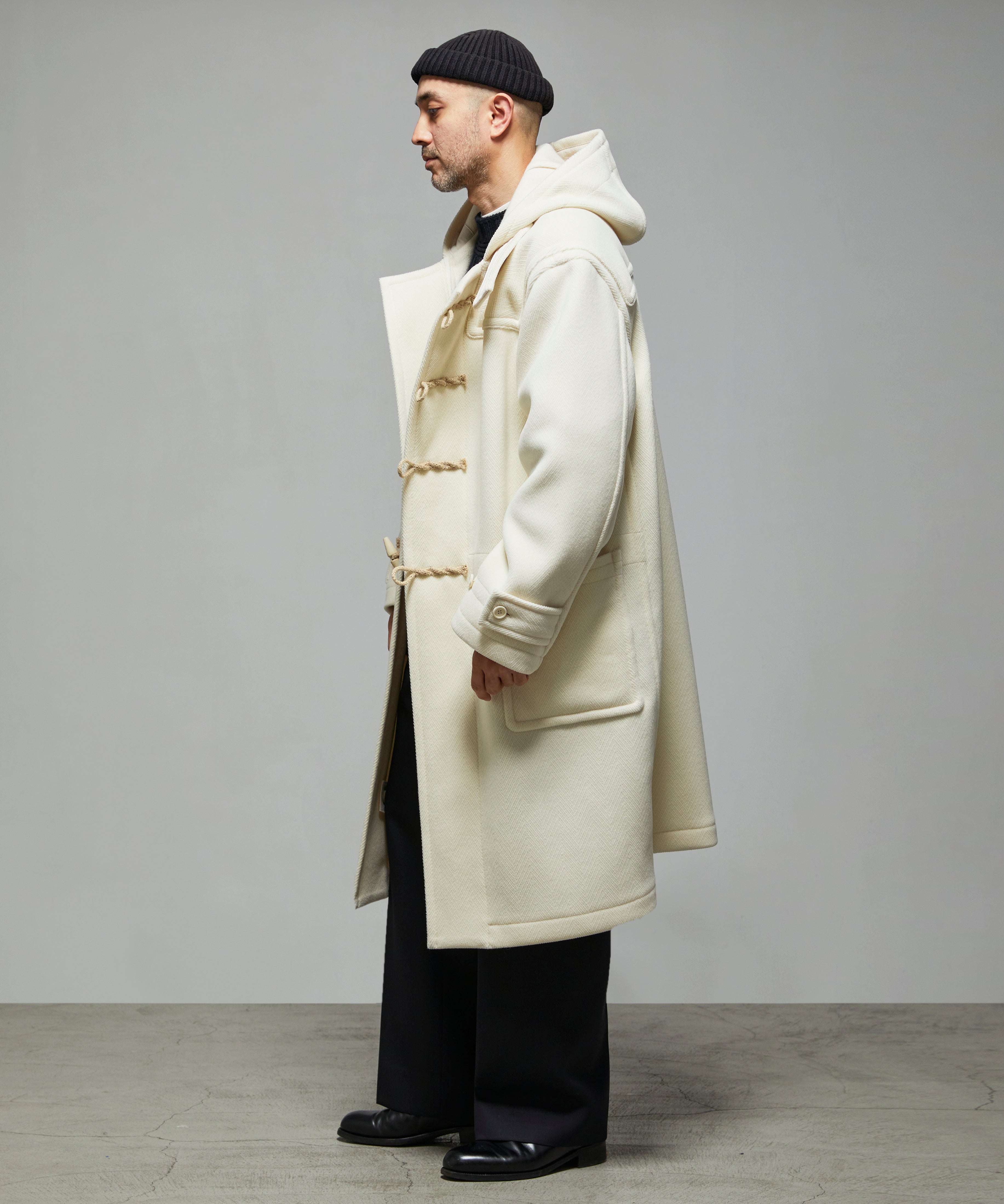 H BEAUTY&YOUTH UN MELTON DUFFLE COAT - ダッフルコート